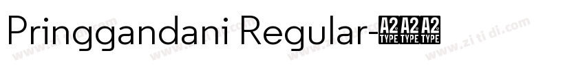 Pringgandani Regular字体转换